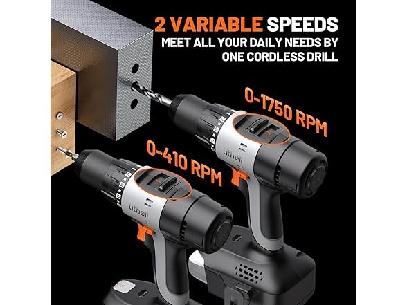 LiTHELi Litheli 20V Cordless Drill Driver, Elect Classic White