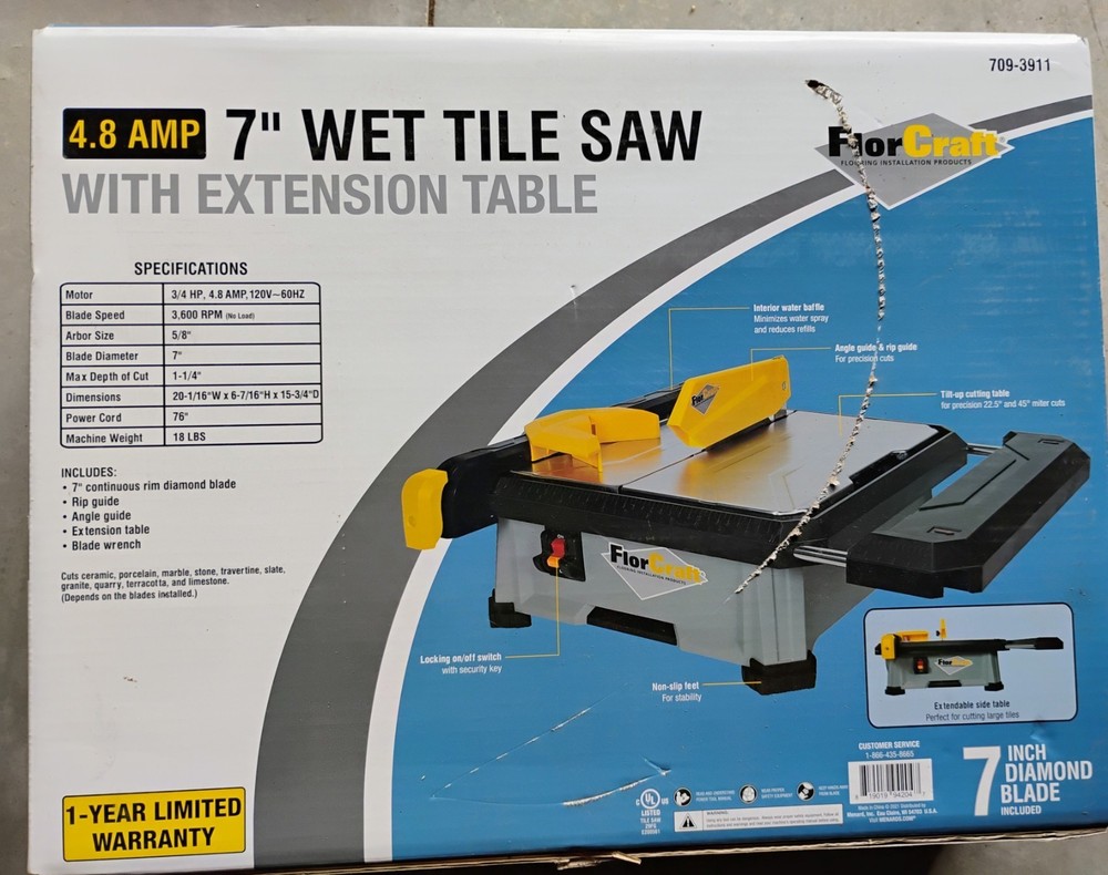 Florcraft Tile Saw