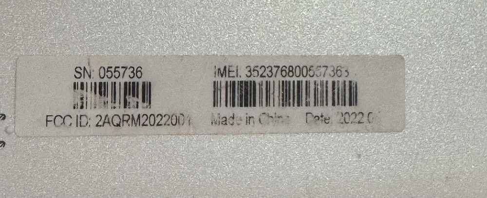 FoxxD Tablet By Android SN 055736 White