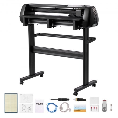 HOT/ Vinyl Cutter Machine,34 inch Max Feed Width,Dual Blades,Adjustable Force a