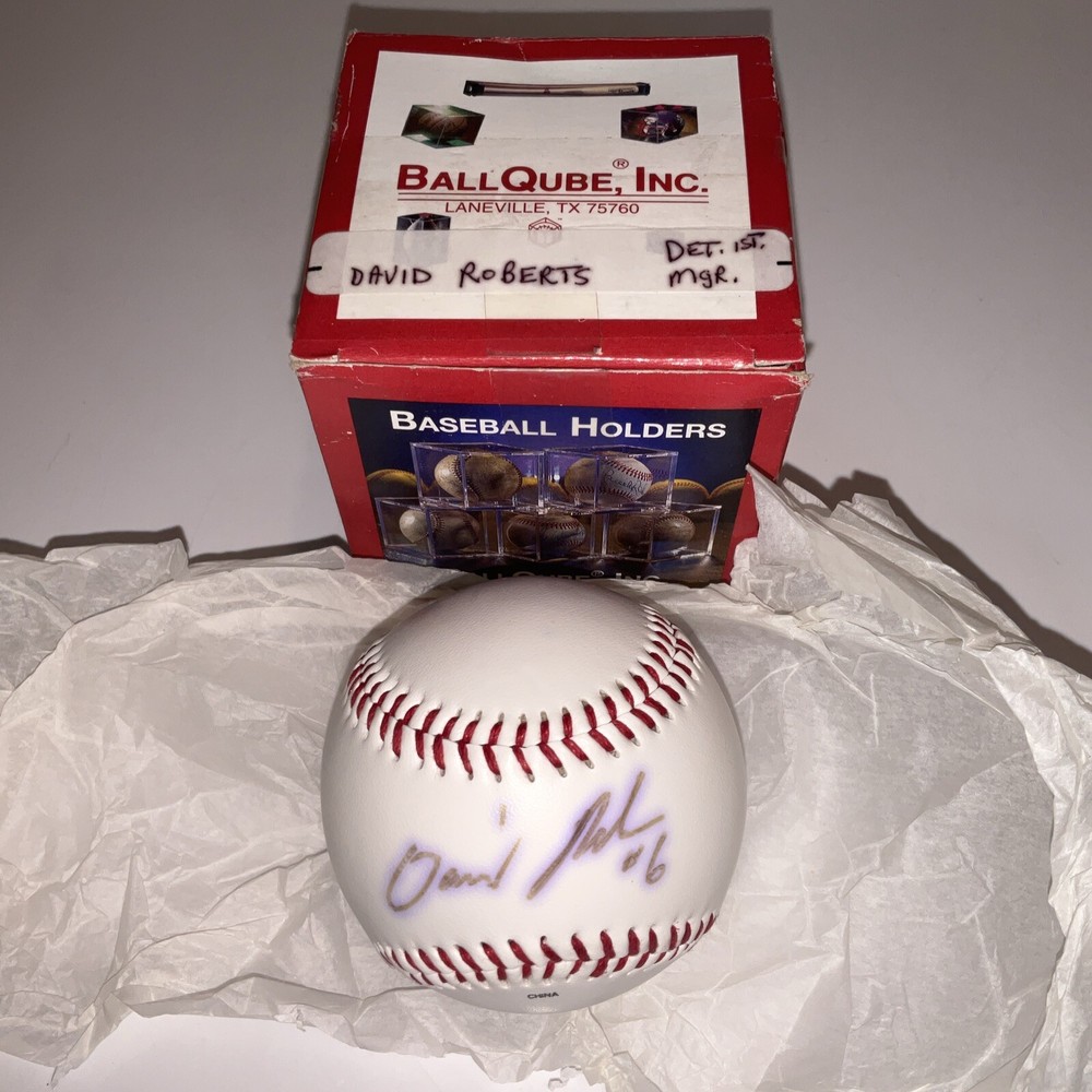 David Robert’s Autographed Signed Rawlings Baseball  8/9/1998