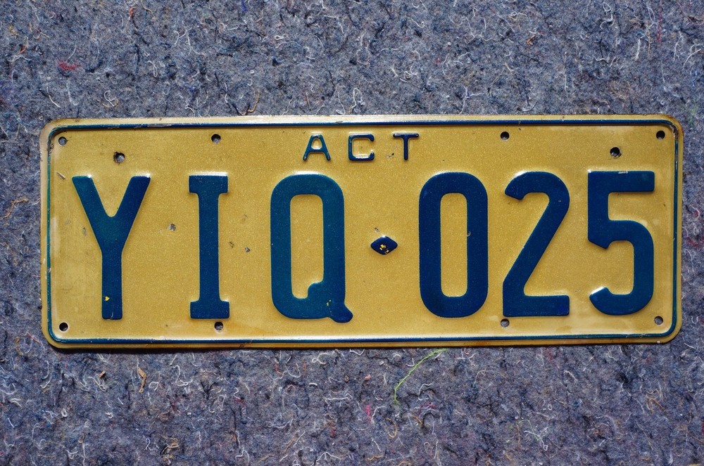 AUSTRALIA CAPITAL TERRITORY License Plate - ACT