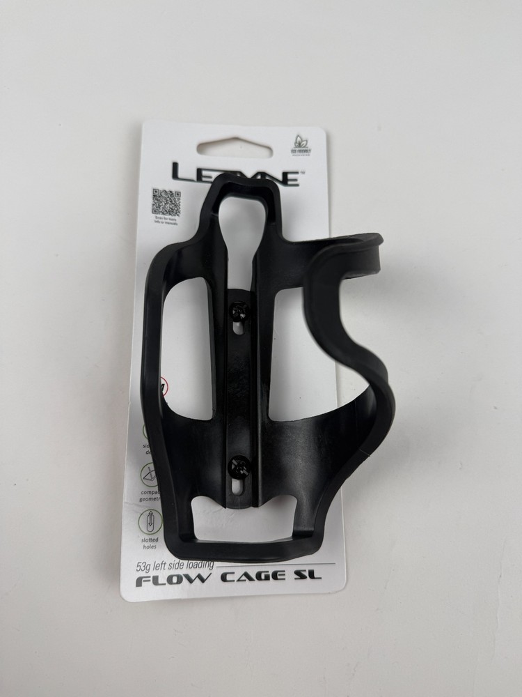 Lezyne Flow Cage SL Bottle Cage LEFT LOADING Flat BLACK