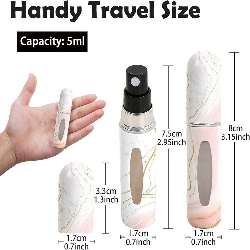 Portable 5ml Perfume Atomizers with Unique Patterns - Perfect Travel Gift