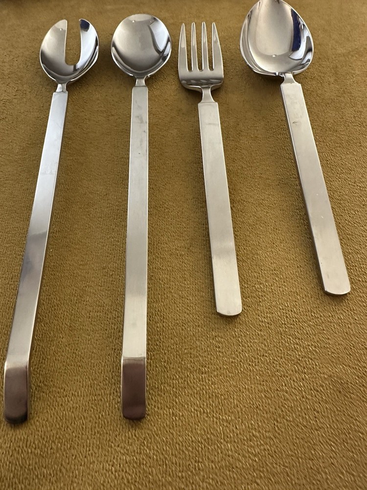 Alessi Salad Serving Set + Serving Spoon & Fork