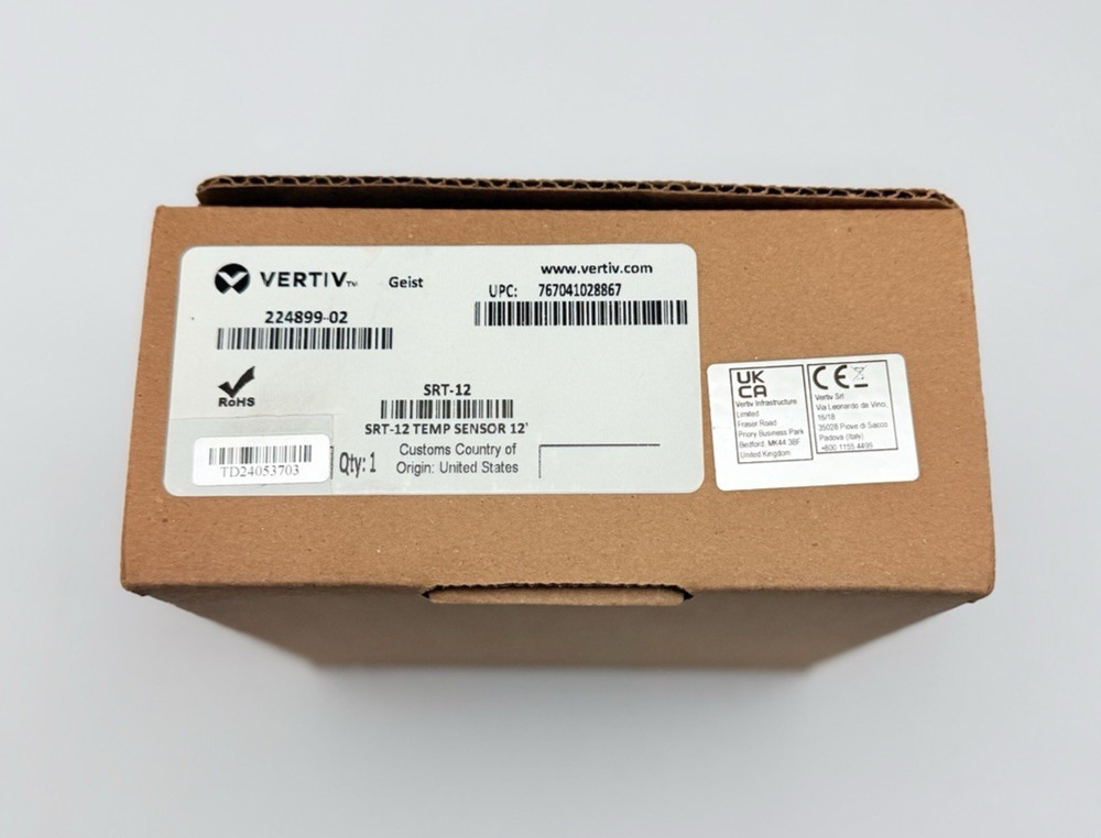 224899-02 VERTIV GEIST SRT-12 TEMPERATURE SENSOR 12'
