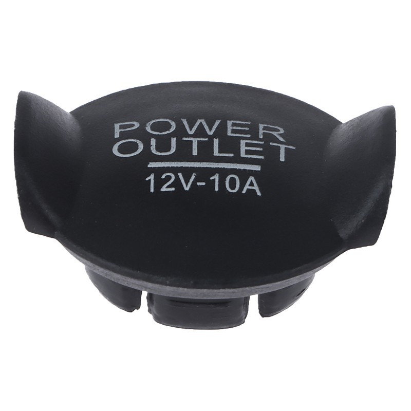 Universal 12V Auto Car Power Outlet Socket Plug Lighter Cigarette Cover Black