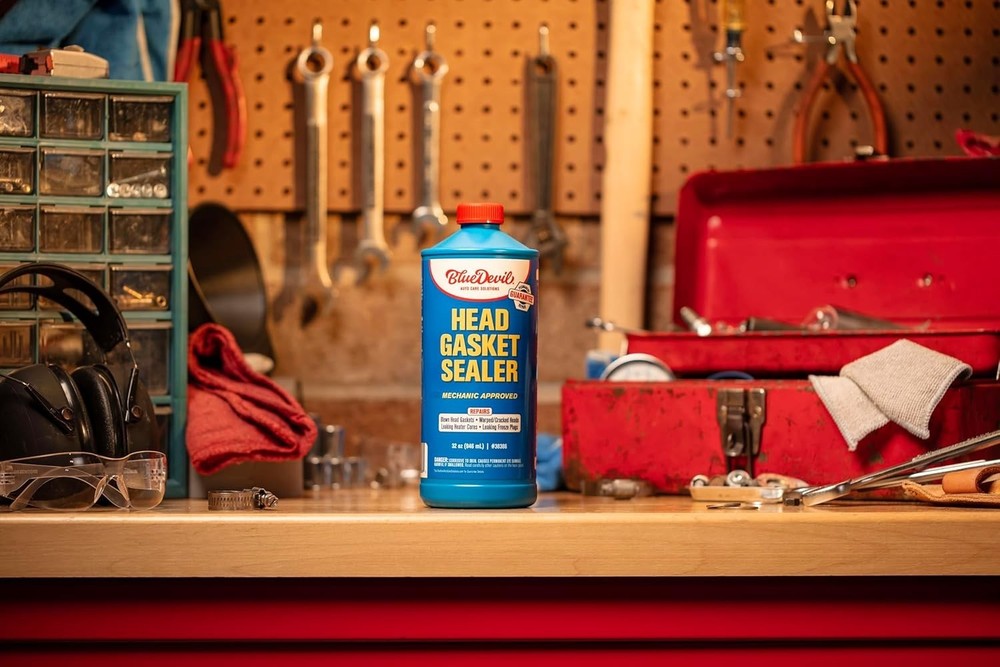 1 Quart BlueDevil Head Gasket Sealer - Permanent Leak Solution for All Engines