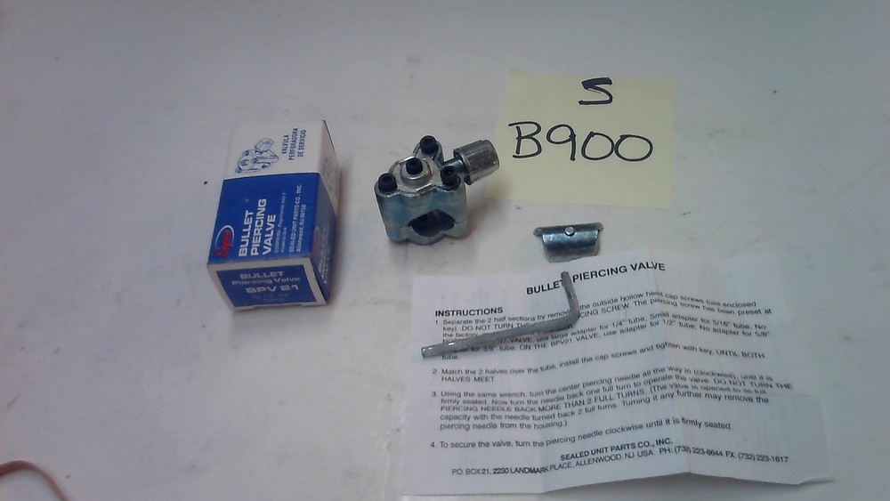 BPV21 BULLET PIERCING VALVE