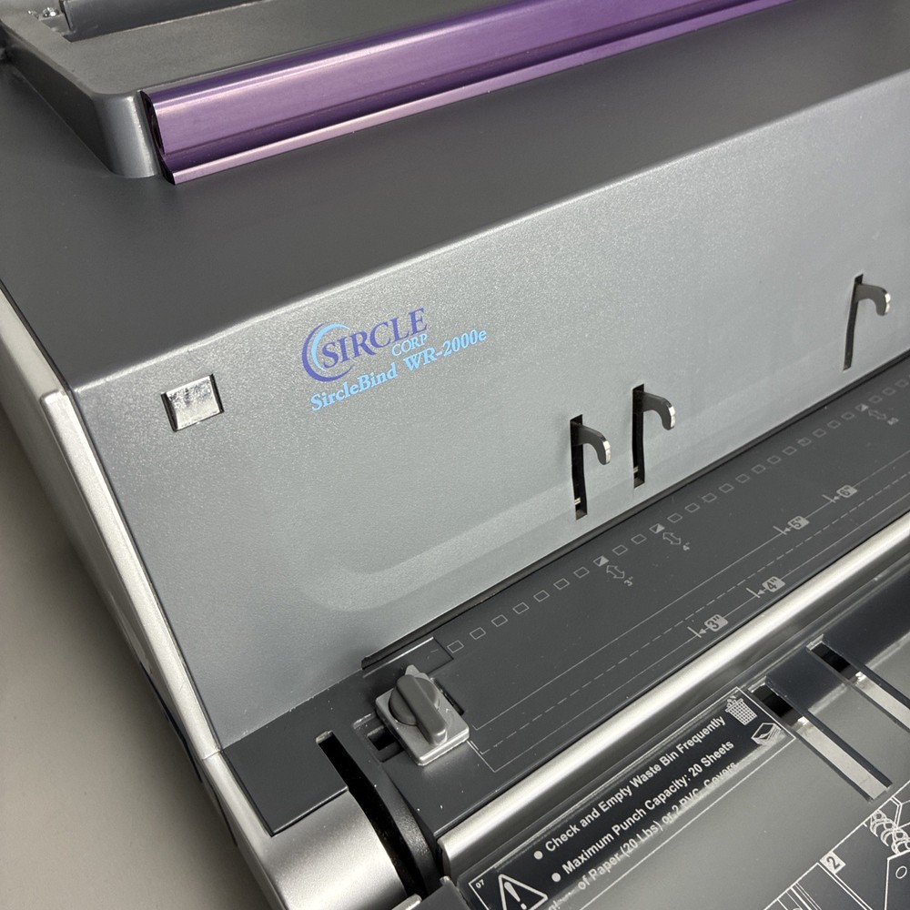 Sircle Corp Electric Wire Book Binding Coil Machine WR-2000