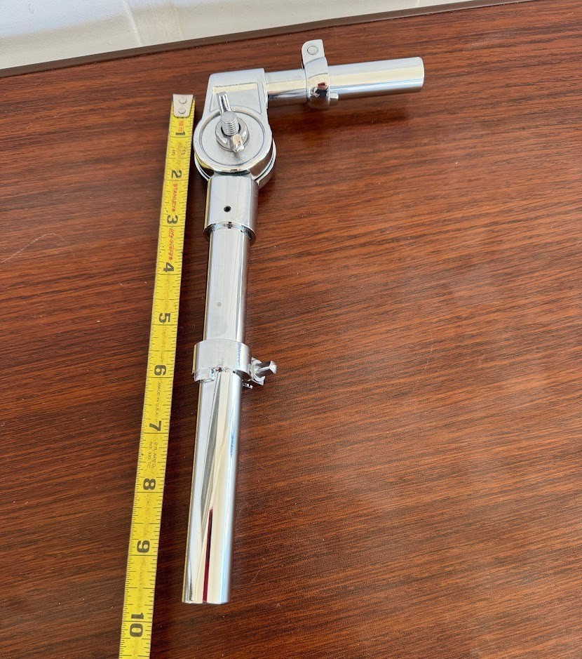 3/4" Drum Tom Mount Holder Arm 19mm excellent condition Chrome Adjustable