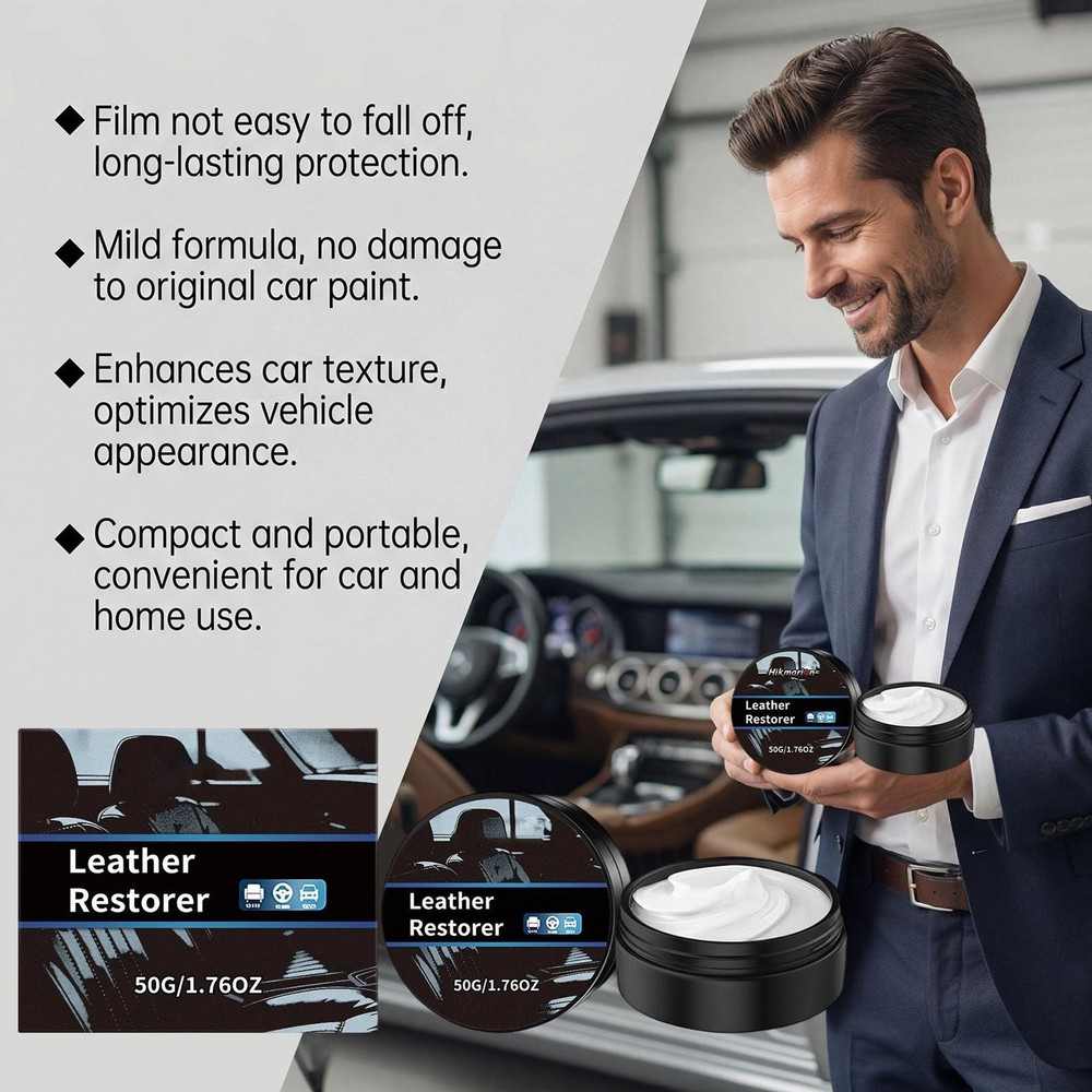 Leather Conditioner Cream 50g Car Interior Conditioning Paste Leather