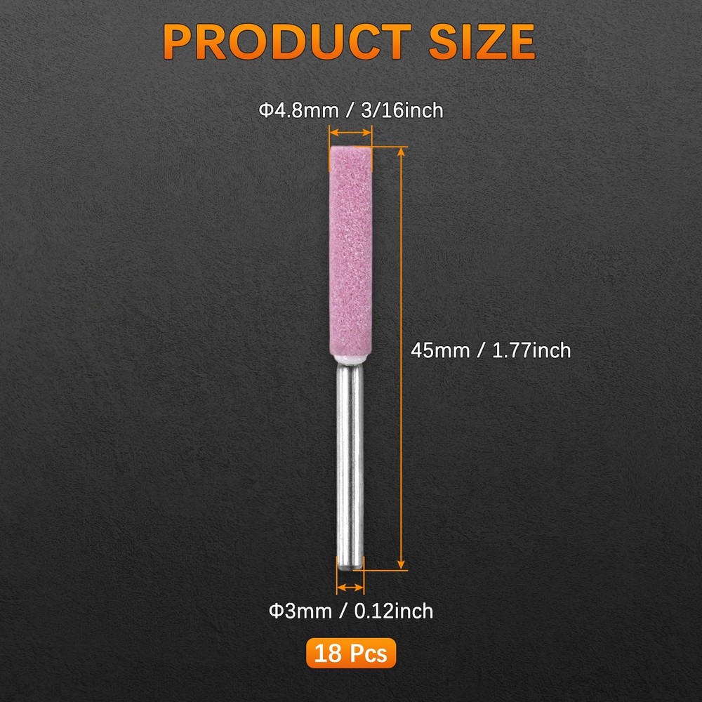 Chainsaw Sharpener [18pcs] - Chainsaw Sharpening - [Pink- 3/16 Inch]