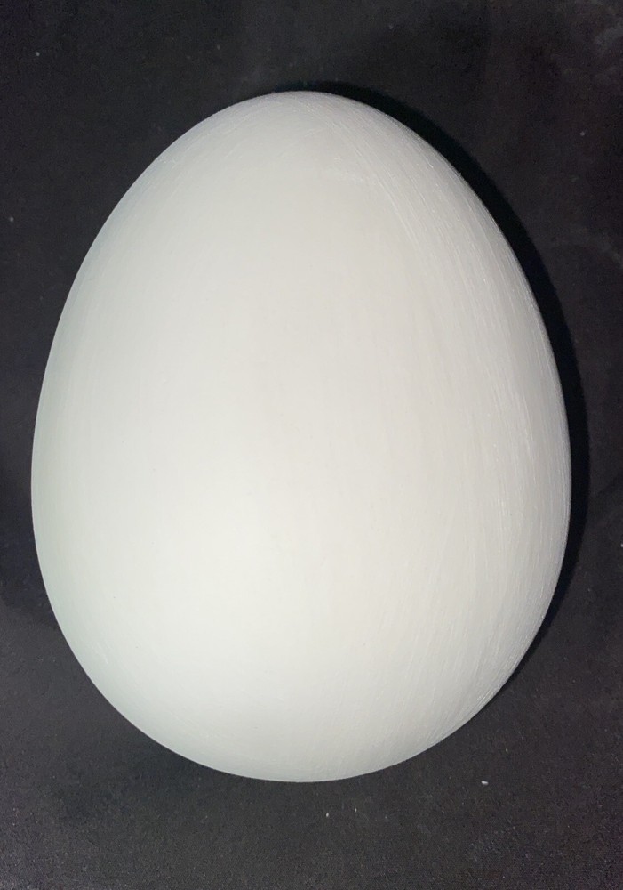 Easter Egg 4.5" Tall  Hole is on Side Ceramic Bisque Ready To Paint