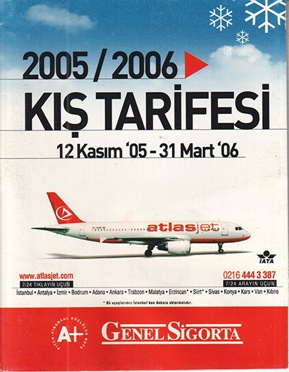 Atlasjet timetable 2005/11/12