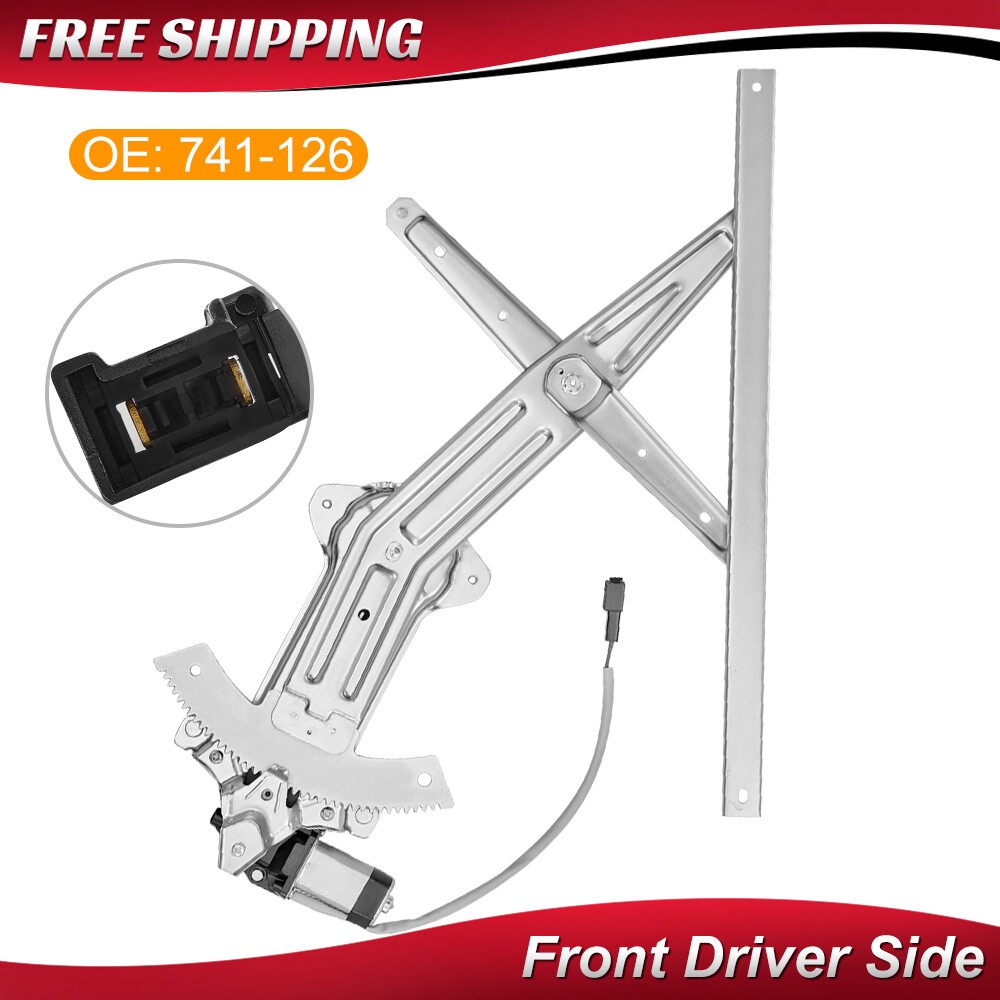 Power Window Regulator with Motor Front Driver Side For 1994-2004 Ford Mustang