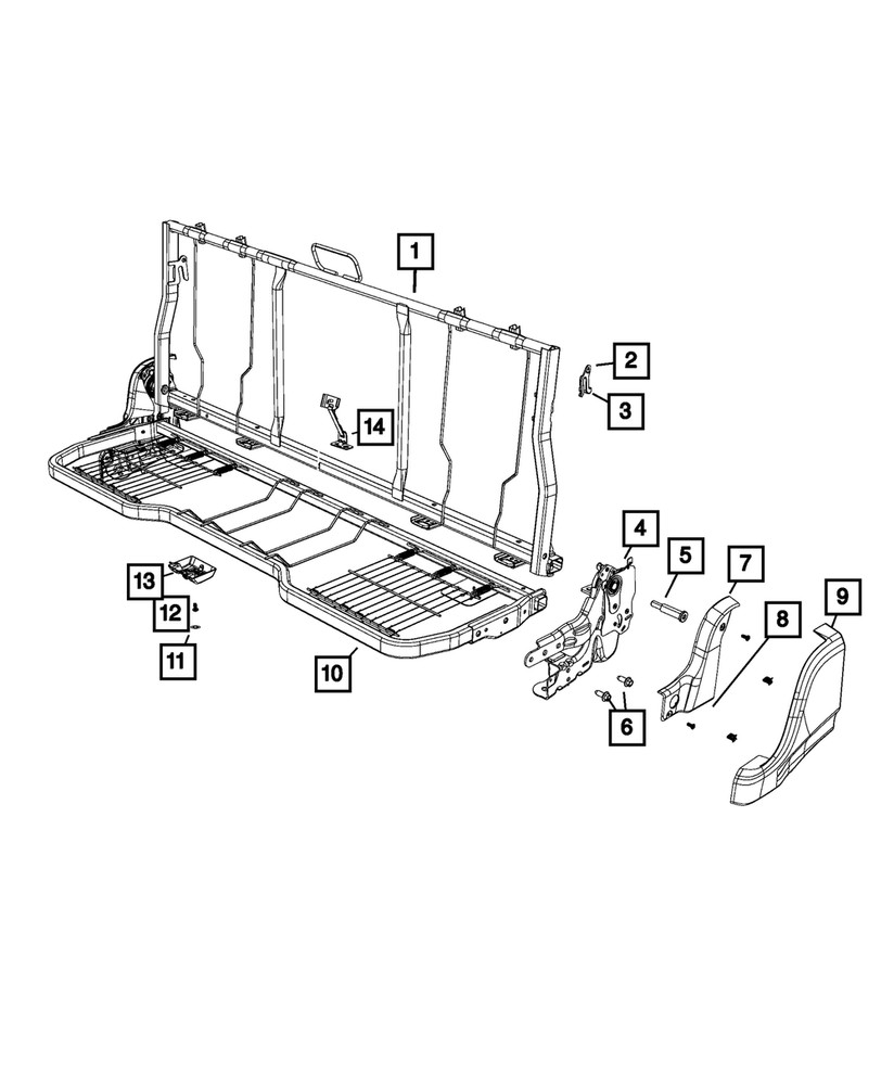 Genuine Mopar Seat Strap 68406233AA