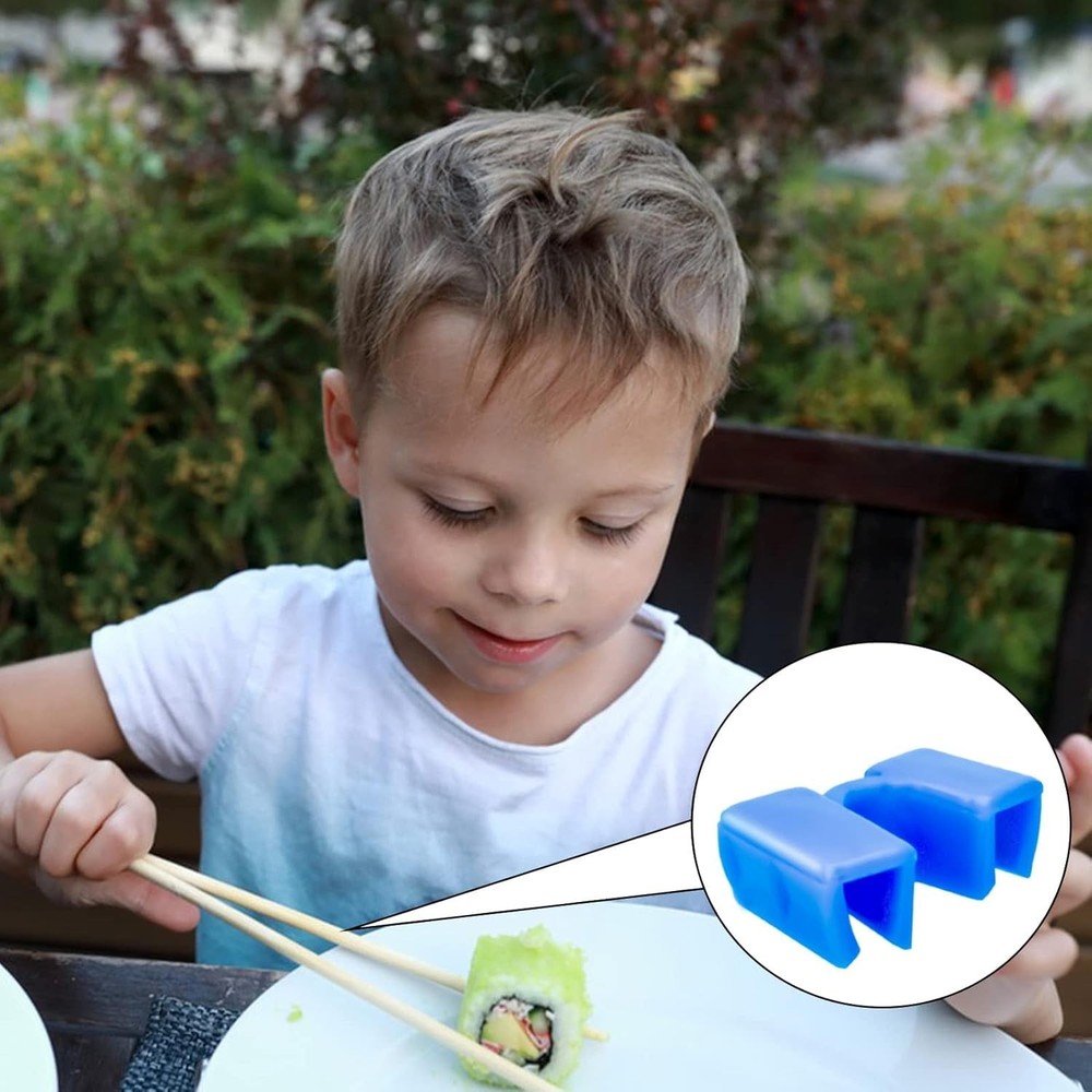 Reusable Chopstick Helpers Training Hinges Connector Multicolor Training Chop...