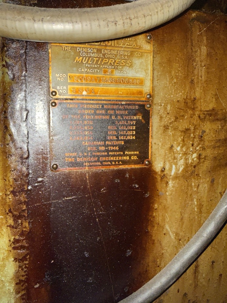 Denison Multipress Hydraulic 8 Ton Rotary Table