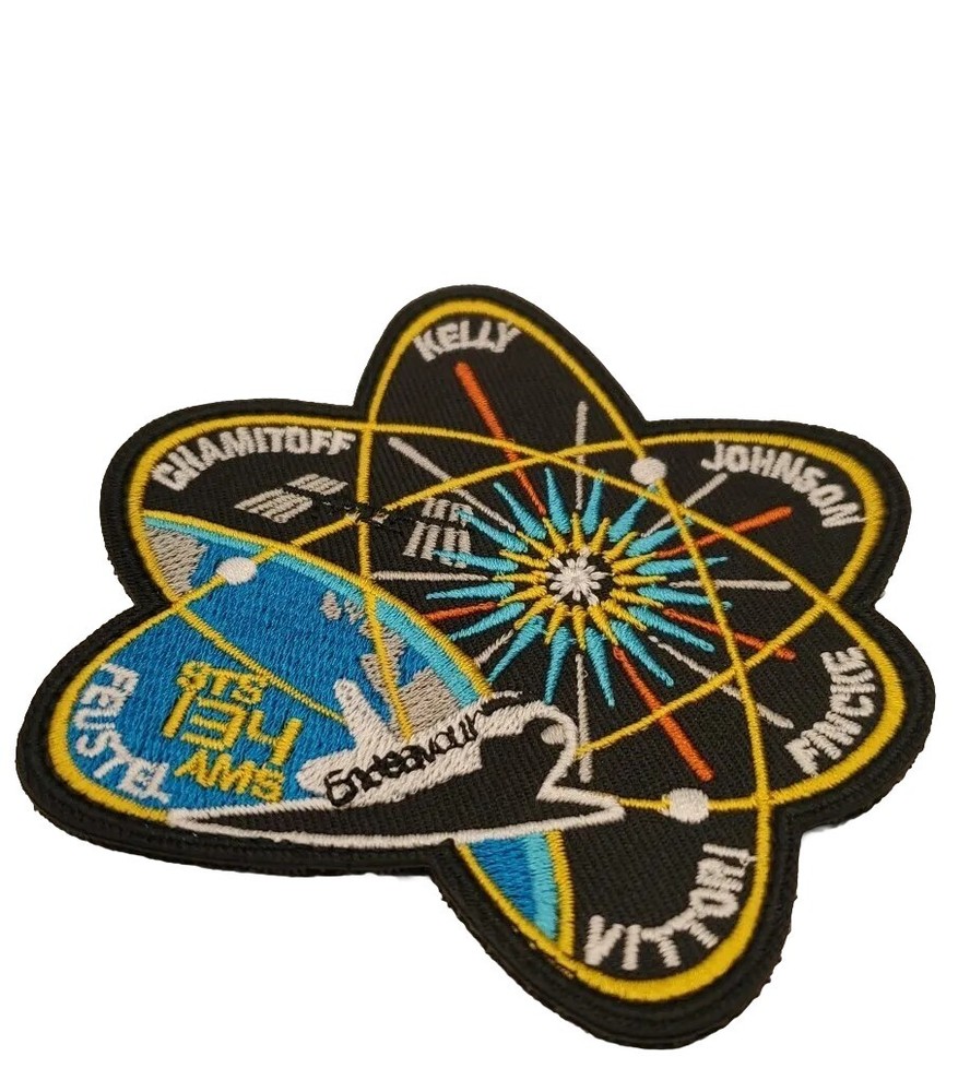2011 NASA Space Shuttle Mission STS-134 Embroidered Patch 3.5" Hook & Loop Back