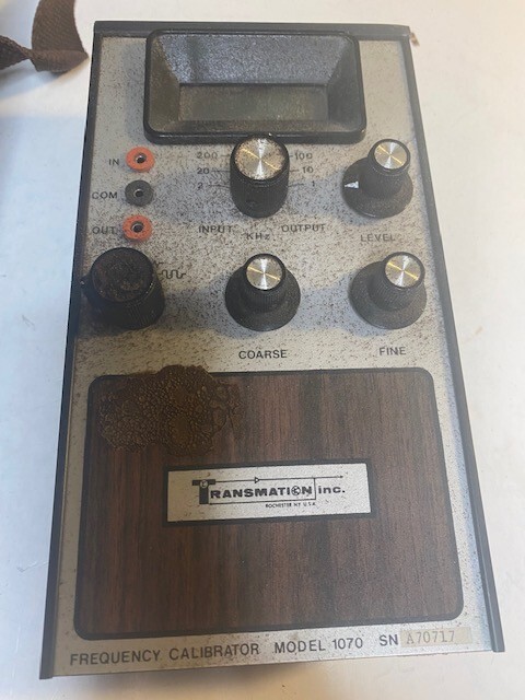 Transmation Model 1070 Frequency Calibrator With Case