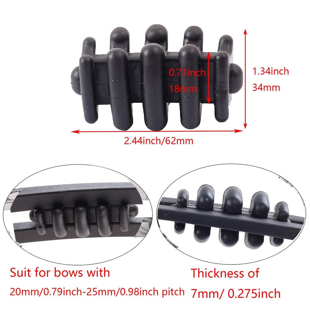 2 Pcs Compound Bow Limb Dampeners Archery Bow Stabilizer Silencers Archery Shock