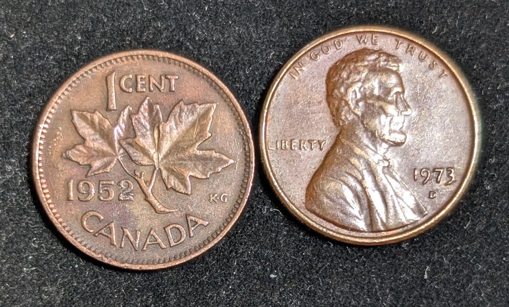 1952 Canada 1 Cent Circulated KM# 41 Brown