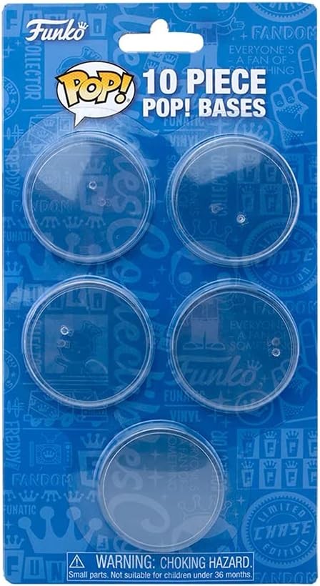 Funko Pop! Stand Bases, 10 Pack Black/White