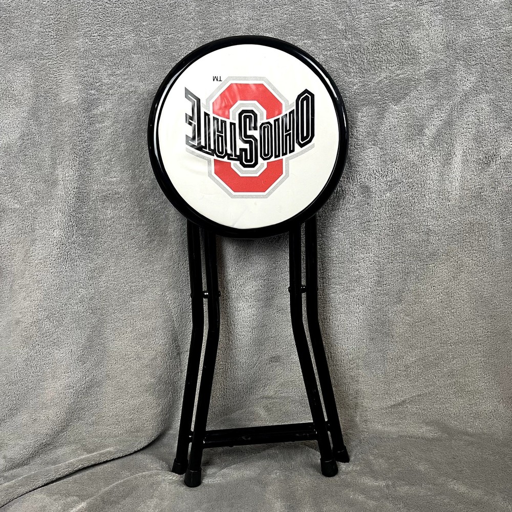 Ohio State Buckeyes Folding Metal Stool