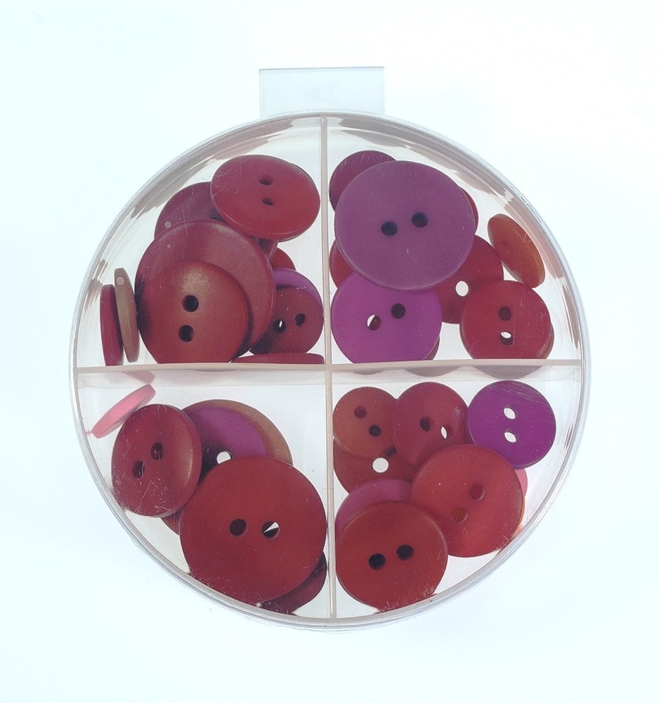 12 Count - Clear Divided Plastic Round Containers w/ Attached Lids - Shuttle Cup