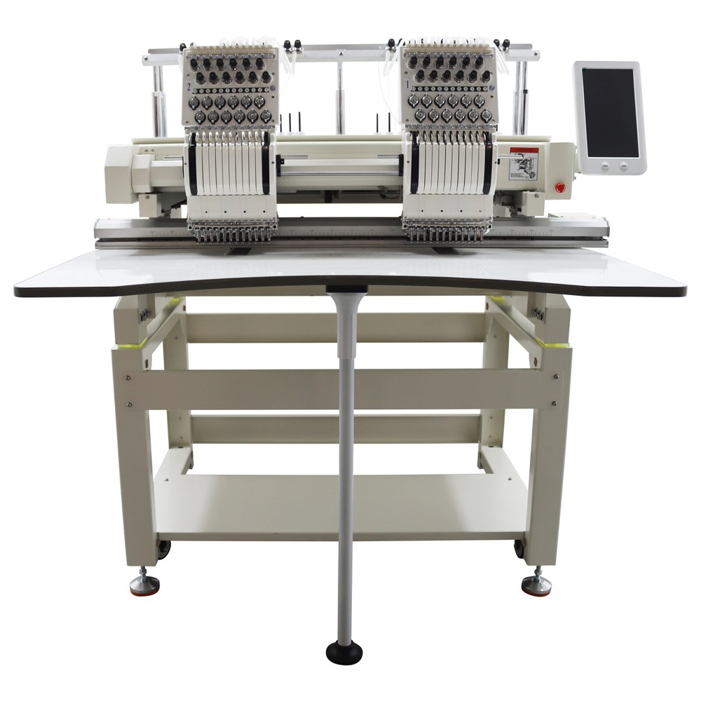 Double-station 12 Needles Automatic Computerized Embroidery Machine 110V/220V