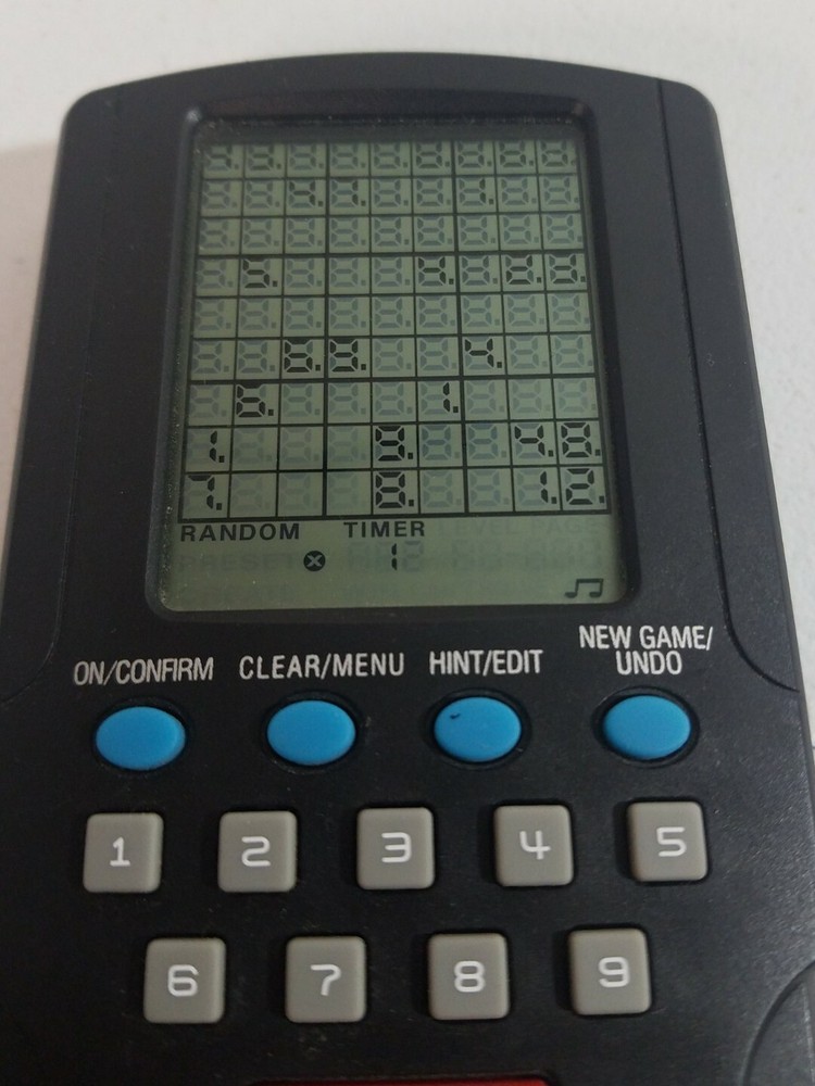 Multi-Player Sudoku Working Electronic Handheld Game R4924