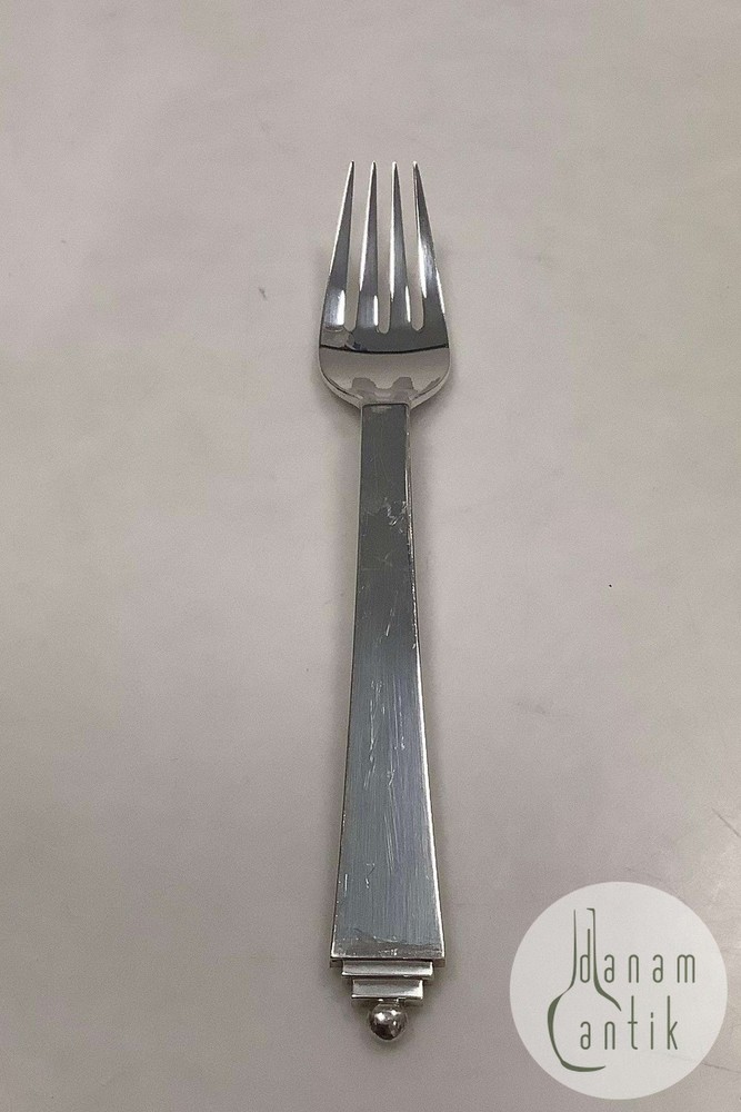 Georg Jensen Pyramid EPNS Silver Plated Lunch Fork