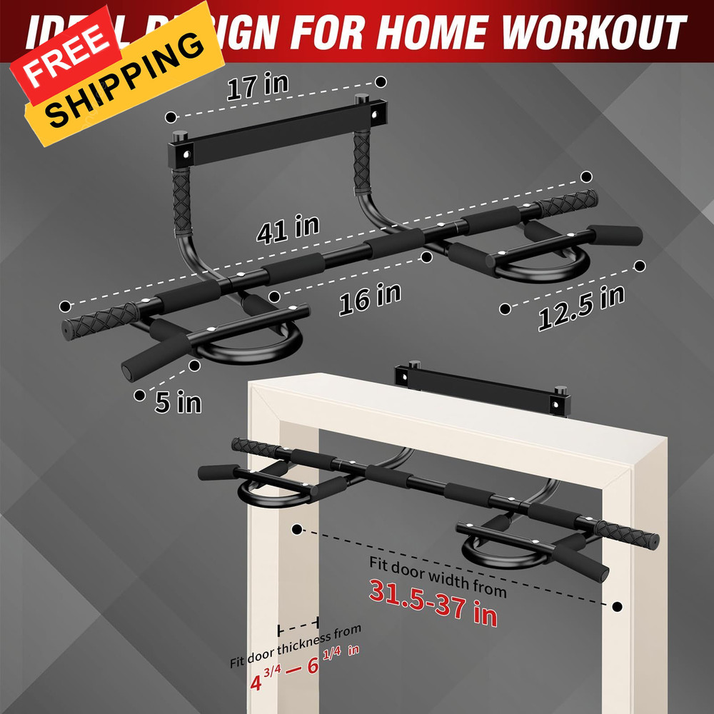 Pull Up Bar for Doorway - Multi-Grip Chin Heavy Multi Grip