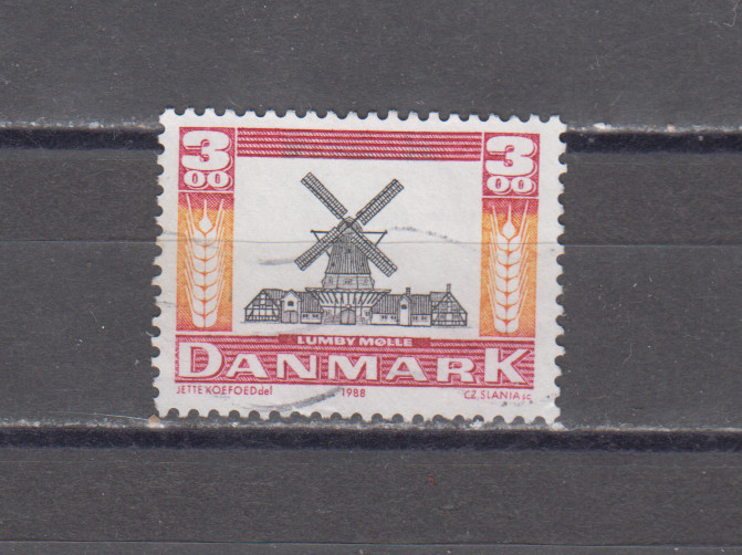 DENMARK : 1988 - USED - SCOTT #  861    HISTORIC SITES