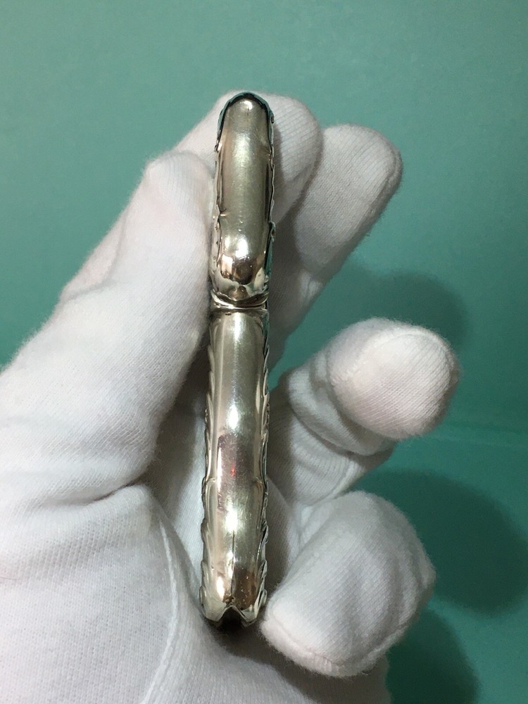 Sterling Silver Flip Top Lid Vesta Case.