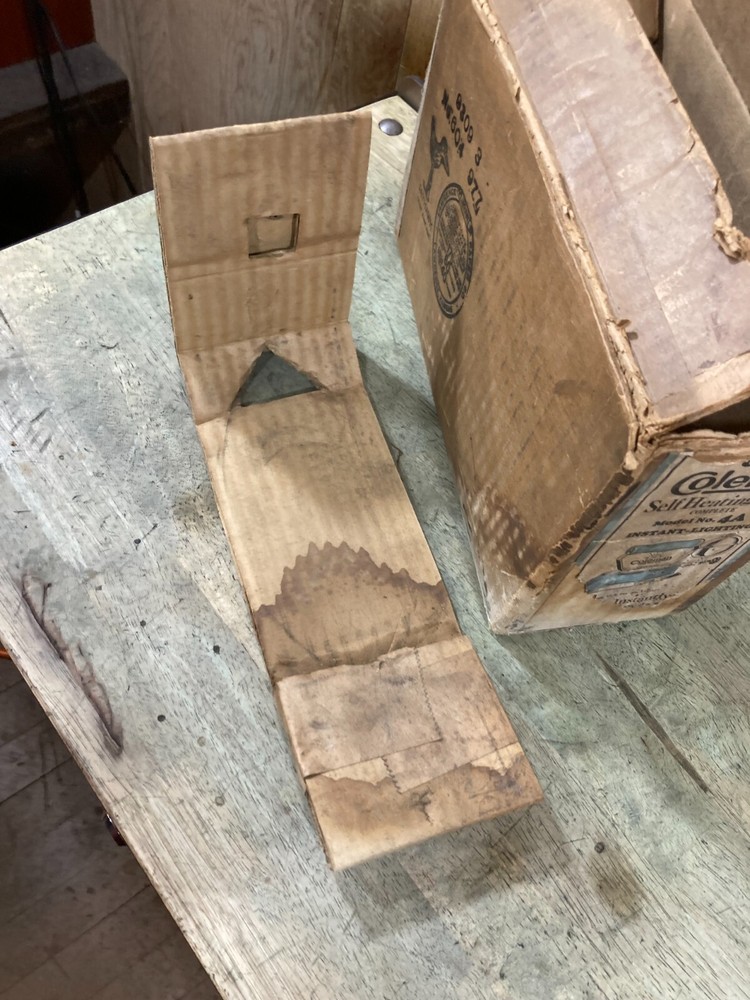 Coleman 4A Gas Iron - EMPTY Box Case - READ