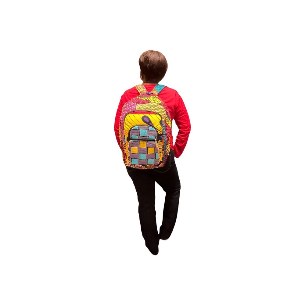 Adult Ankara Patchwork African print backpack