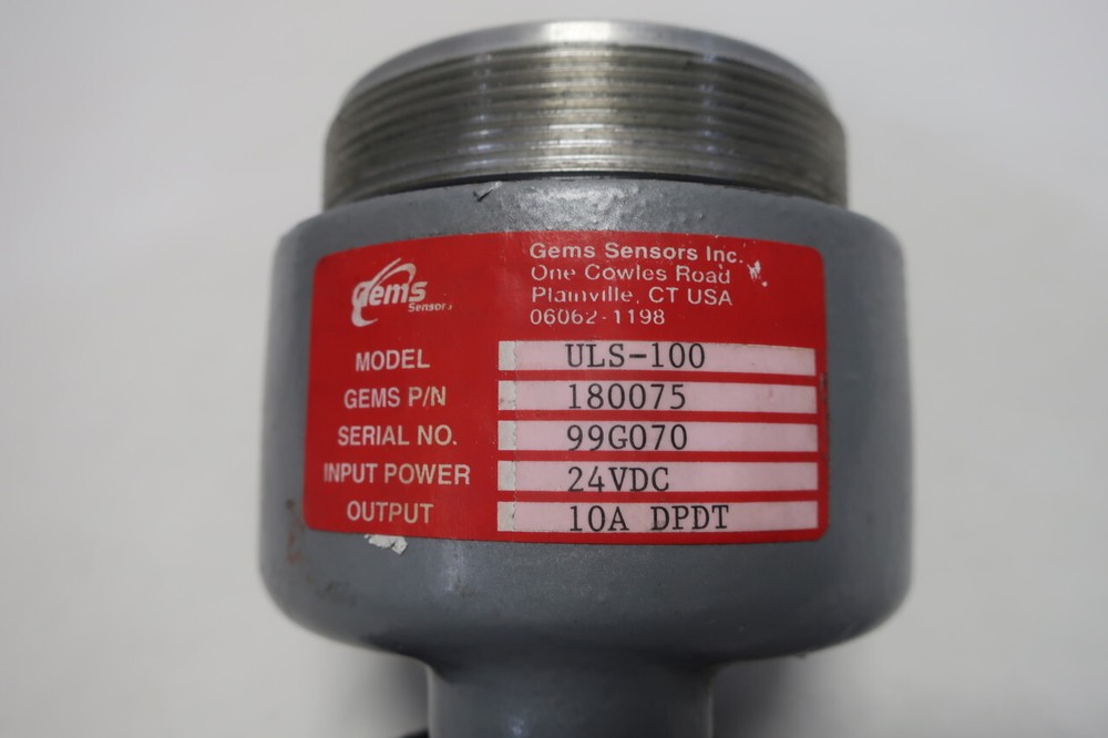 Gems ULS-100 24v-dc Ultrasonic Level Sensor