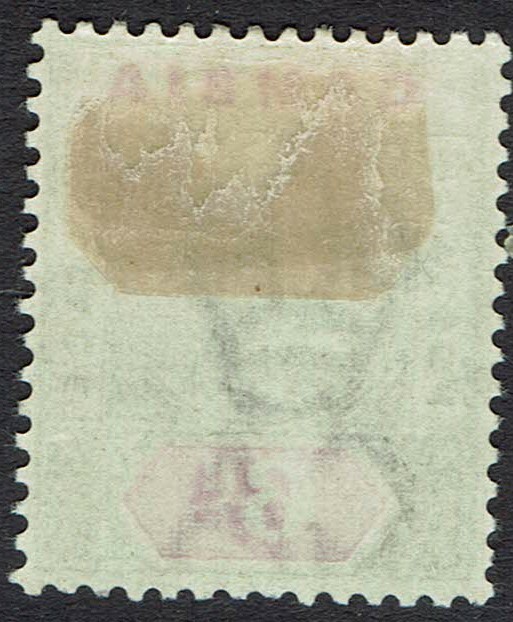 GAMBIA 1898 QV KEY TYPE 6D