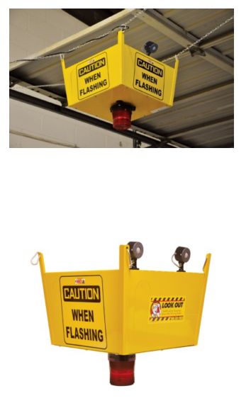 Dock Watcher Warning Light for Forklift Traffic - Fork Lift Safety Lights