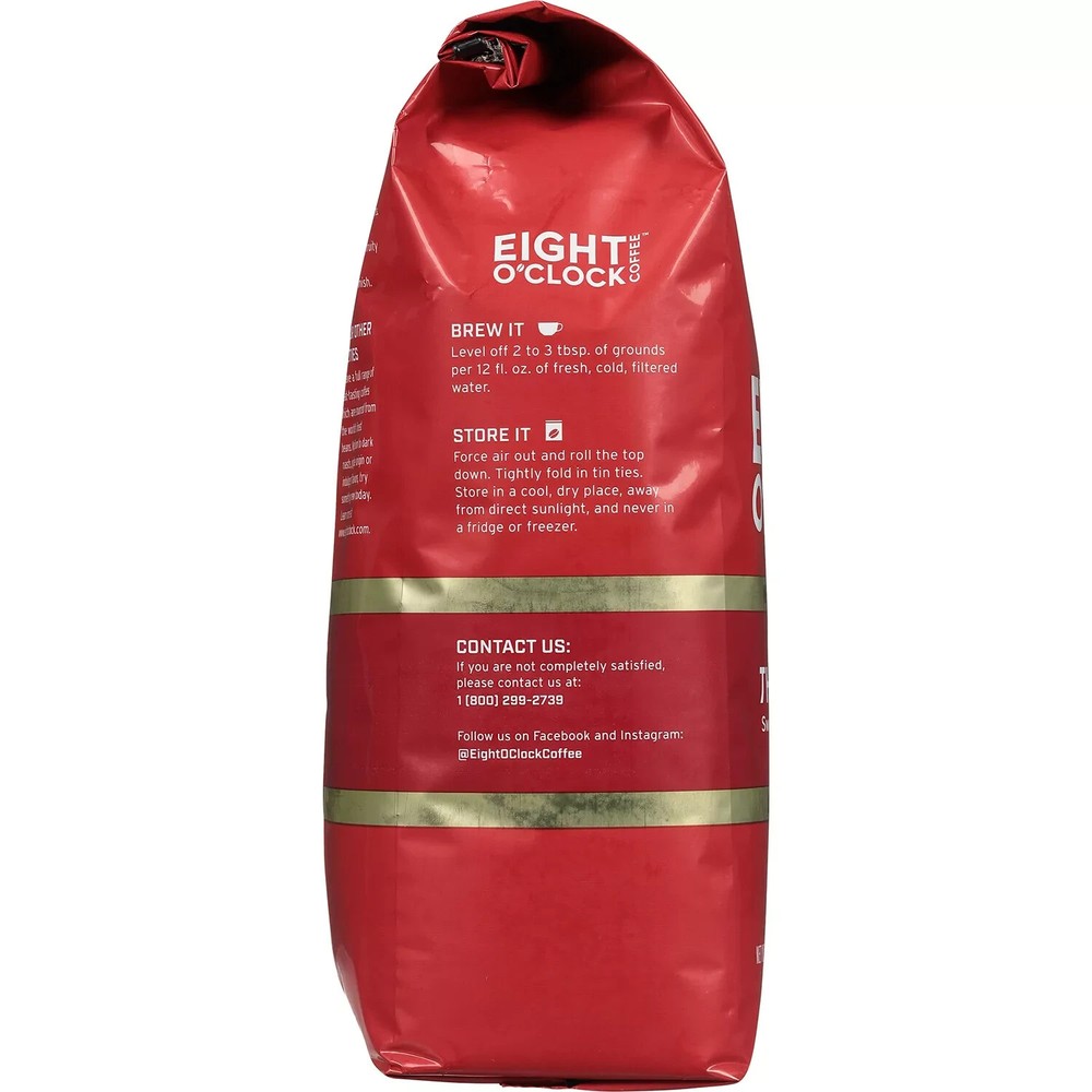 Eight O'Clock Original Medium Roast Coffee 40oz Whole Bean Bag