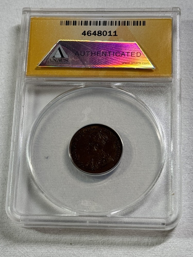 1930 Canada 1 Cent Graded AU 55 by ANACS