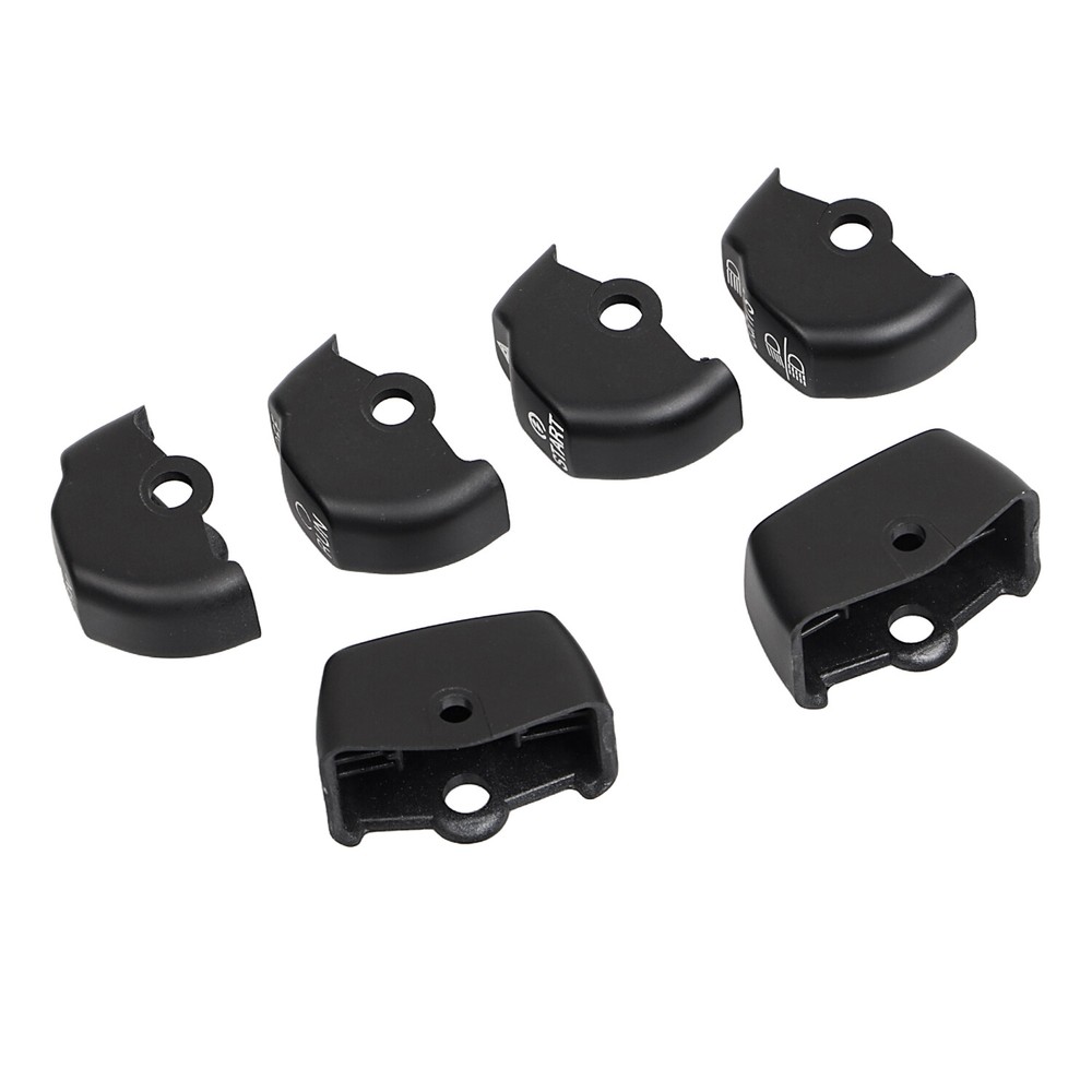 6pcs ABS Hand Control Switch Housing Button Cap For Harley Softail Dyna Slim FLS