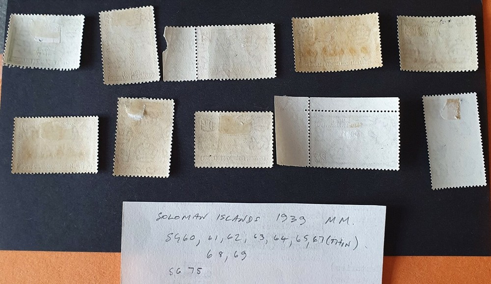 Solomon Islands 1939 Selection MM SG60 etc