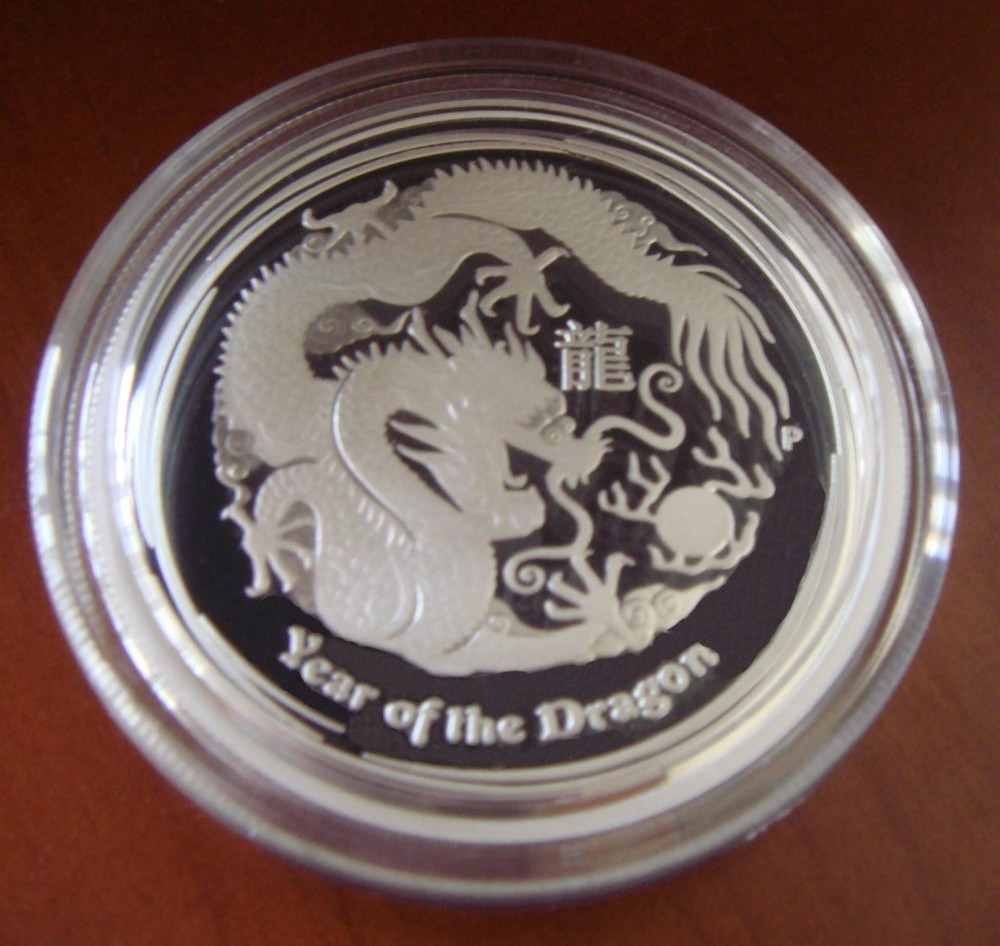 2012P Dragon Proof Half Dollar Australia Perth Mint