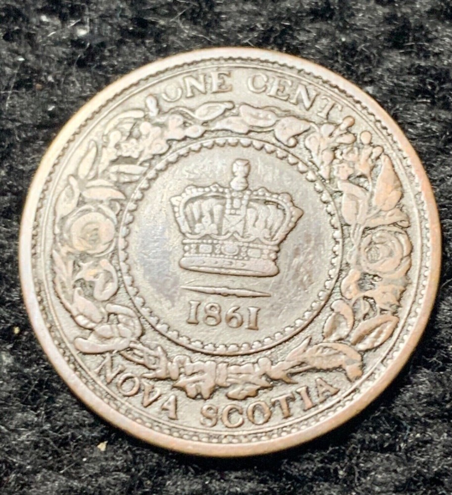 1861 Nova Scotia (Canada) Large One Cent