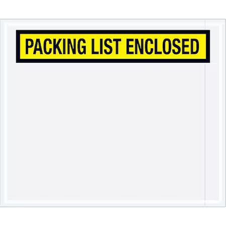 Packing List Envelopes, Yellow, Pk500, Pl433