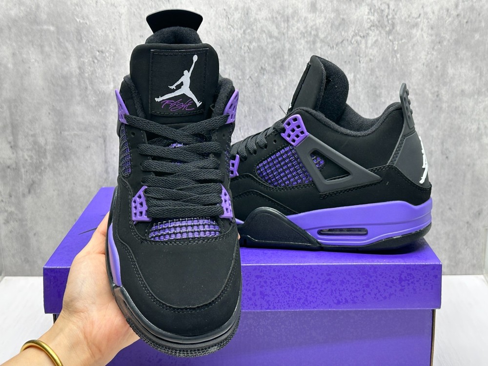AJ4 Retro Purple Thunder Shoes