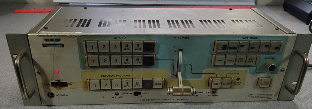 Panasonic Video Switcher & Effects Generator Model WJ-4600A